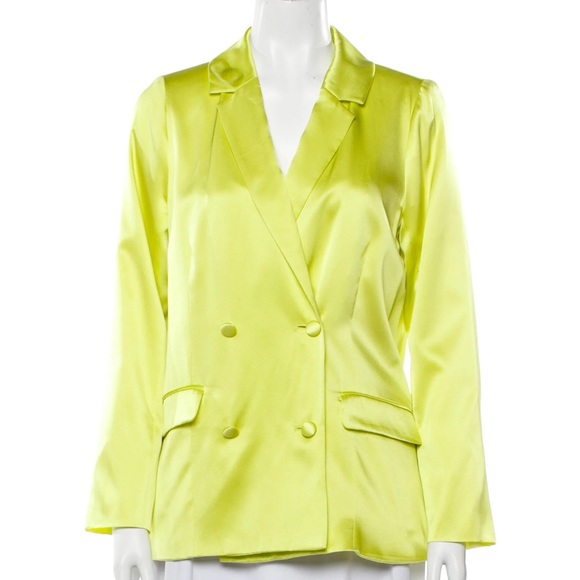 Cami nyc double-breasted silk/satin blazer - Picture 7 of 9